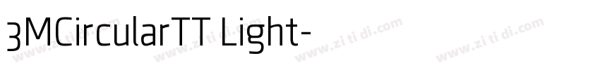 3MCircularTT Light字体转换